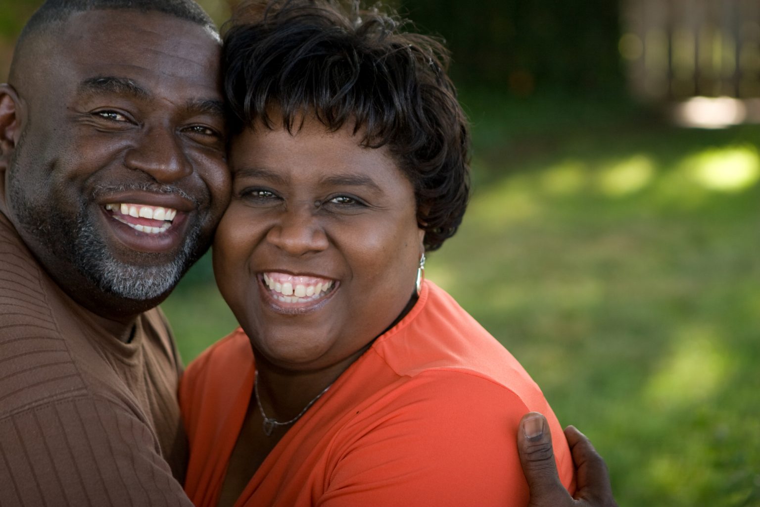 happy couple feeling good about their healthy lifestyle